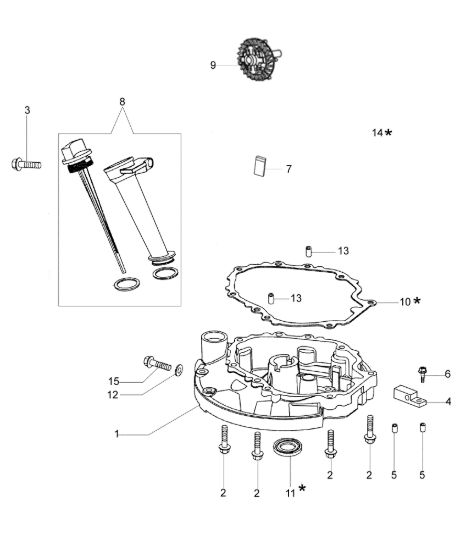 Picture of Coperchio basamento G 48 PK COMFORT SD (K 600 AUTOCHOCKE) Rasaerba