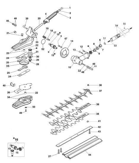 Picture of Tagliasiepi Applicazione (Tagliasiepi) BC 241 D (Ø 24/26 mm)