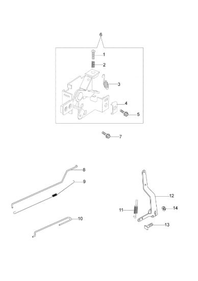 Picture of Leve di controllo G 53 TK ALL ROAD PLUS 4 (K800) (2018) Rasaerba