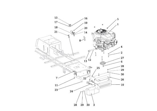 Picture of Motore OM 107 L/24 KH (K2400AVD V-Twin) Cat. 2018 Trattorino