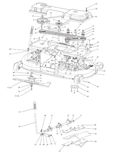 Picture of Piatto di taglio (1/2) (Change over) OM 106/24 KH (K2400AVD V-Twin) Cat. 2018 Trattorino