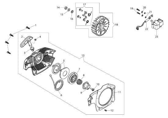 Picture of Avviamento GS 41 (Euro 1) Motosega