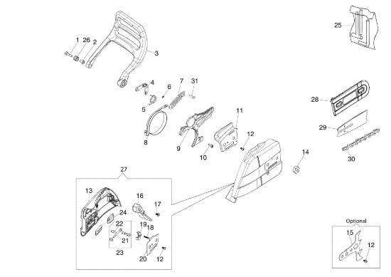 Picture of Freno e copricatena GS 651 (EURO 5) Motosega