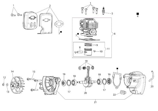 Picture of Motore HC 247 P Tagliasiepi