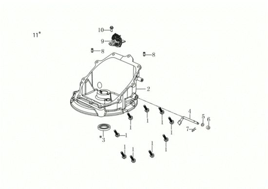 Picture of Coperchio basamento G 53 TK COMFORT PLUS (K655) EURO 5 Rasaerba