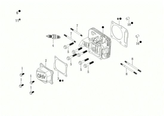 Picture of Testata MAX 53 PK ALLROAD ALUMINIUM (K805) EURO 5 Rasaerba