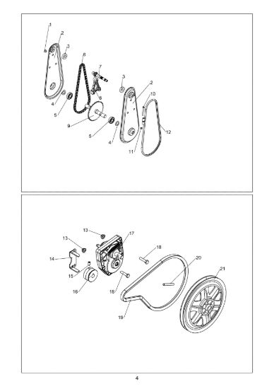 Picture of Transmission détail MH 165 R Motozappa