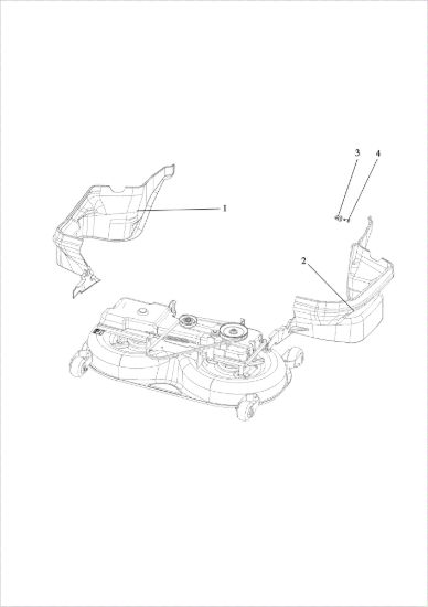 Picture of Piatto di taglio (2/2) OM 124/24 KH (K2400AVD V-Twin - EURO5) Cat. 2019 Trattorino
