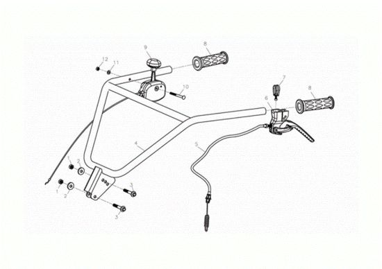 Picture of Manubrio MH 155 K Motozappa