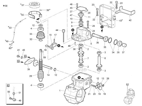 Picture of Ingranaggi del cambio WB 65 (K1100 H) Trinciasamenti