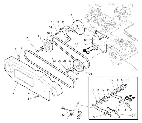 Picture of Trasmissione (1/2) WB 65 (K1100 H) Trinciasamenti