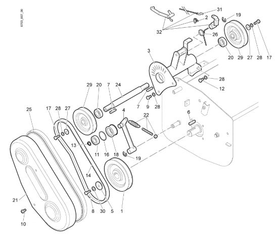 Picture of Trasmissione (2/2) WB 65 (K1100 H) Trinciasamenti