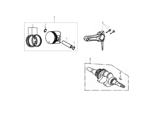 Picture of Albero e pistone WB 65 (K1100 H) Trinciasamenti