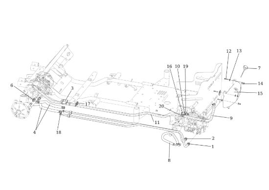 Picture of Circuito idraulico APACHE 92 4x4 EVO Cat.2020 Trattorino