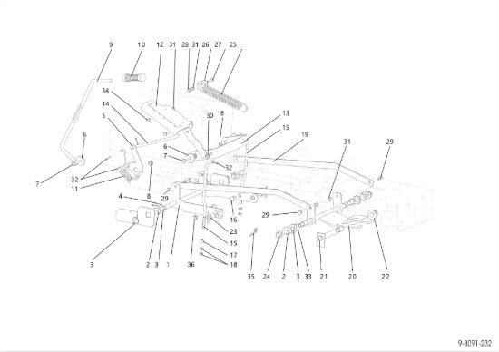 Picture of Regolazione piatto di taglio OM 92/16H Cat. 2021 <!>Trattorino