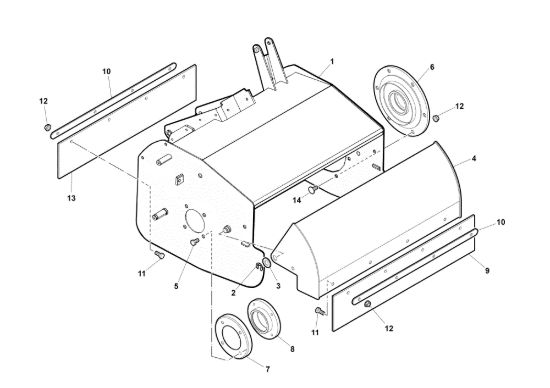 Picture of Cofano WB50 (K800H) Trinciasamenti