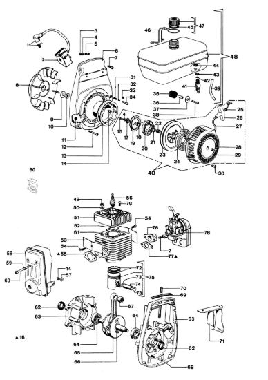 Picture of Avviamento e motore SA 45 TL Motopompa