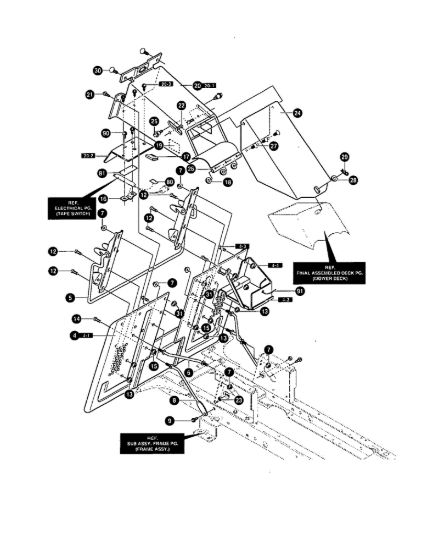 Picture of Telaio posteriore MARATHON 12.5 - (2°Sr.) Trattorino - 2ª serie (da Ottobre 98)