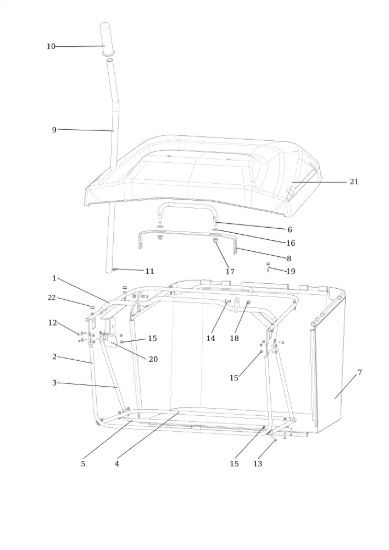 Picture of Sacco raccoglierba OM 92/16KH EXLUSIVE (K1600AVD) Cat. 2022 (VICTUS) <!>Trattorino