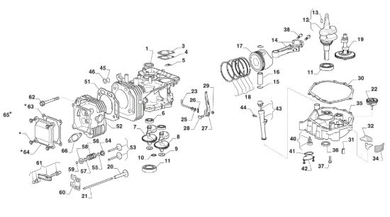 Picture of Gruppo motore GLX 14-84H Trattorino