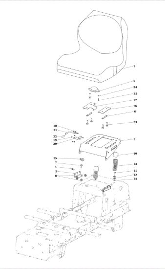 Picture of Cofano (1/2) OM 106/24 KH (K2400AVD V-Twin - EURO5) Cat. 2023 Trattorino