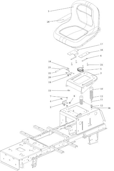 Picture of Cofano (1/2) OM 106/24 KH (K2400AVD V-Twin) 4X4 Cat. 2023 Trattorino
