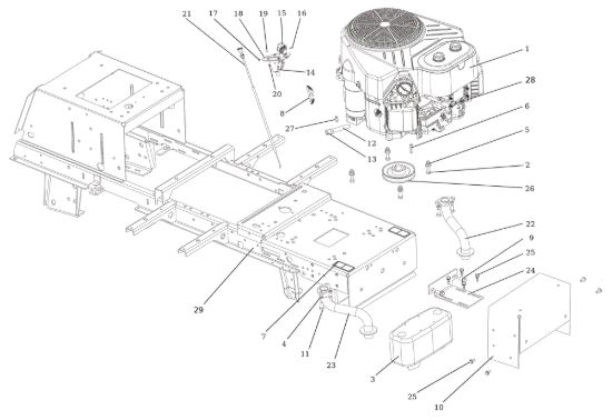 Picture of Motore OM 124/24 KH (K2400AVD V-Twin - EURO5) Cat. 2023 Trattorino