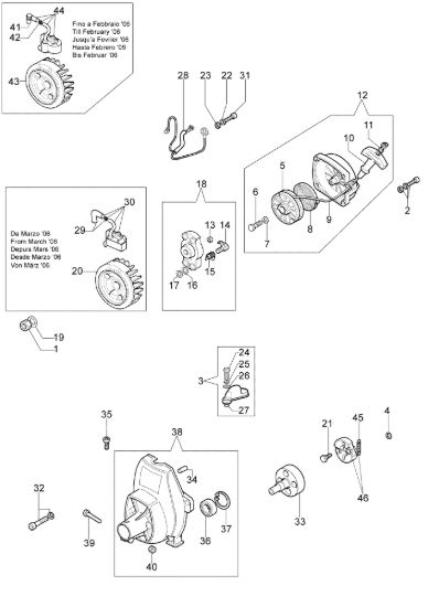 Picture of Avviamento e frizione 750 MASTER Decespugliatore