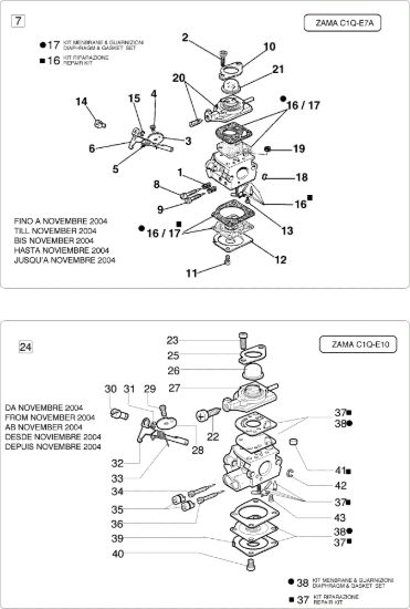 Picture of Carburatore TP 74 Tea pruner