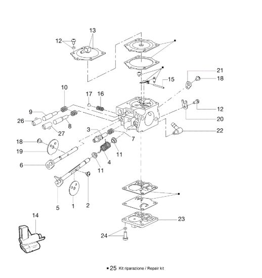 Picture of Carburatore MTL 85 R Mototrivella
