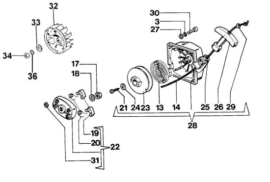 Picture of Gruppo avviamento 727 C Decespugliatore