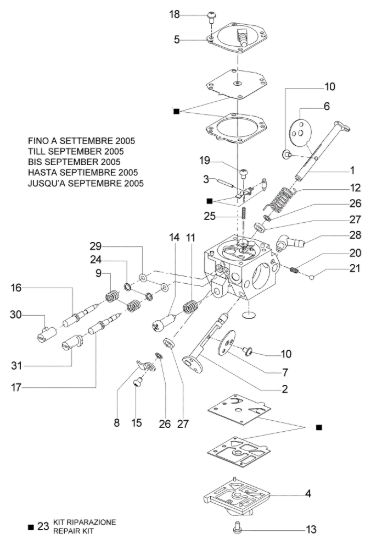 Picture of Carburatore HDA-207C 963 TTA Troncatore
