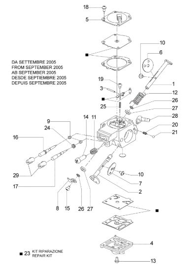 Picture of Carburatore HDA-225 963 TTA Troncatore