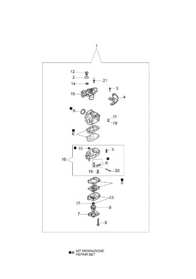 Picture of Carburatore WYK-193 453 BP Ergo Decespugliatore