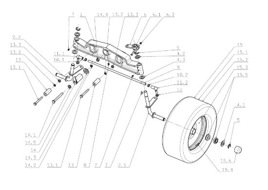 Picture of Assale anteriore OM 104J/20H Cat.2006-2007 Trattorino