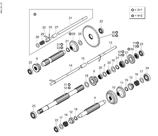 Picture of Ingranaggi (Cambio) CR 550 H (Export) Transporter