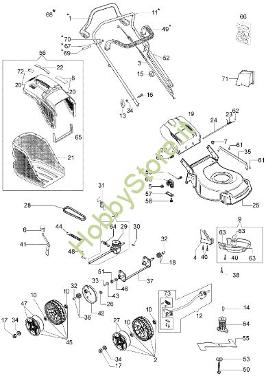 Picture of Esploso completo G 48 TBQ COMFORT PLUS Rasaerba