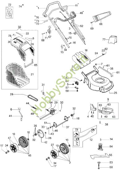 Picture of Esploso completo G 48 TBX COMFORT PLUS Rasaerba