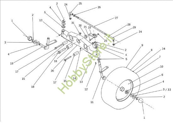 Picture of Assale anteriore OM 106J/15,5H Cat.2012 Trattorino