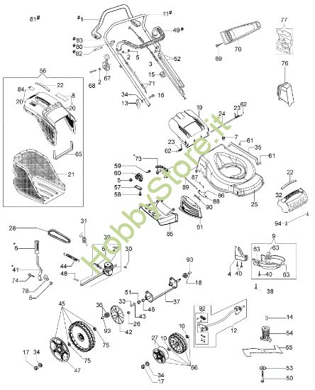 Picture of Esploso G 53 TK ALL ROAD PLUS 4 (K800) Rasaerba