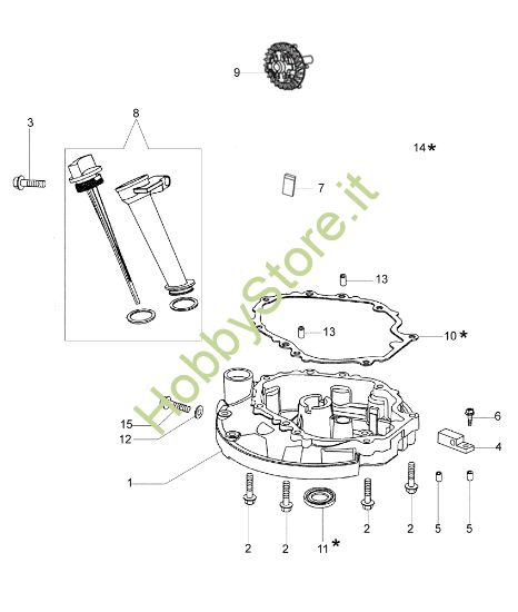 Picture of Coperchio basamento G 53 TK ALL ROAD PLUS 4 (K800) Rasaerba