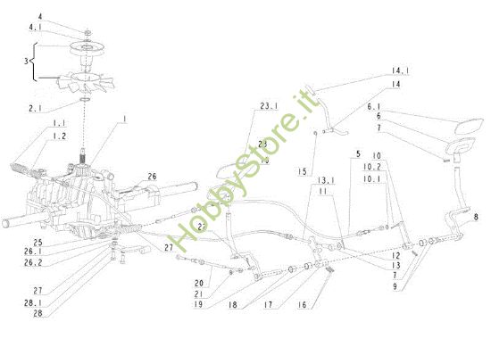 Picture of Trasmissione (1/2) APACHE 92 4x4 EVO Cat.2012 Trattorino