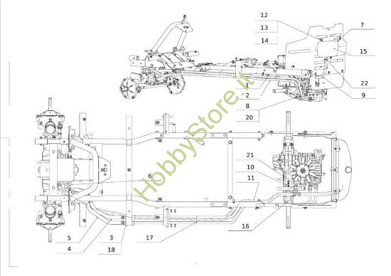 Picture of Circuito idraulico APACHE 92 4x4 EVO Cat.2012 Trattorino