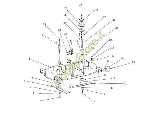 Picture of Piatto di taglio (1/3) OM 106J/18H Cat.2012 Trattorino