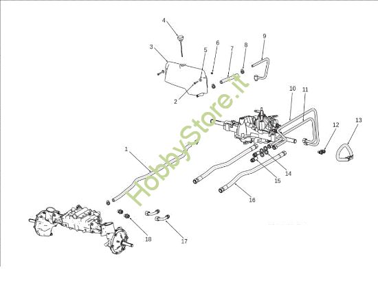 Picture of Circuito idraulico OM 106J/24H 4X4 Cat.2012 Trattorino
