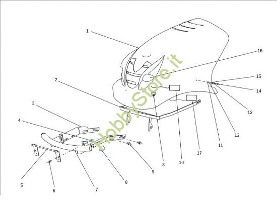 Picture of Cofano OM 124J/22 H Cat.2012 Trattorino