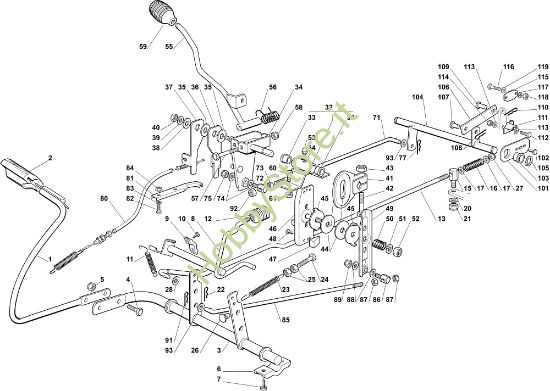 Picture of Comando freno e comando cambio OM 72C/13H Cat.2012 Trattorino