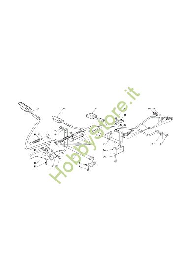 Picture of Comando freno e comando cambio OM 91PLUS/14,5K H Cat.2012 Trattorino
