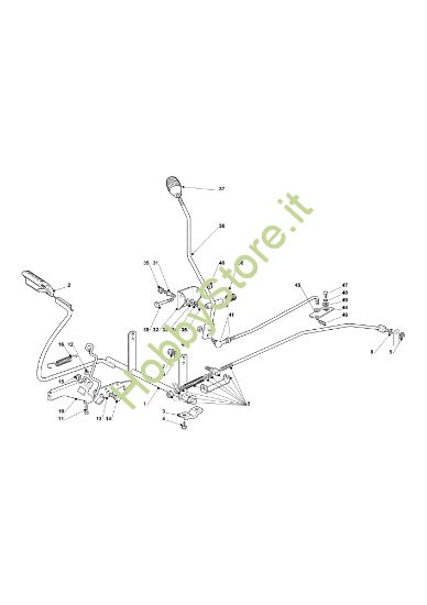 Picture of Comando freno e comando cambio OM 101C/16K M Cat.2012 Trattorino