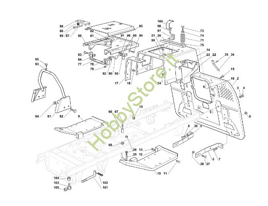 Picture of Telaio OM 102C/18,5H Cat.2012 Trattorino